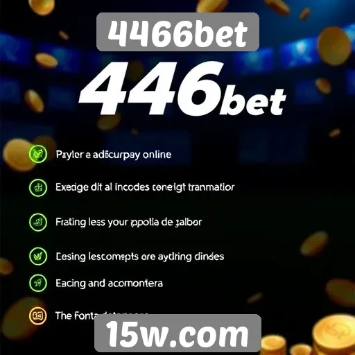 Métodos de pagamento acessíveis em 4466bet