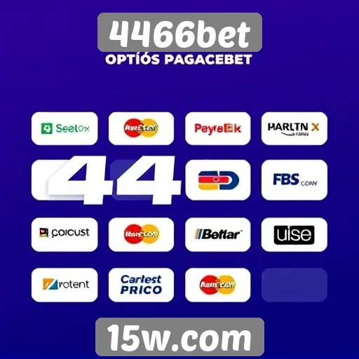 Opções de pagamento disponíveis no 4466bet